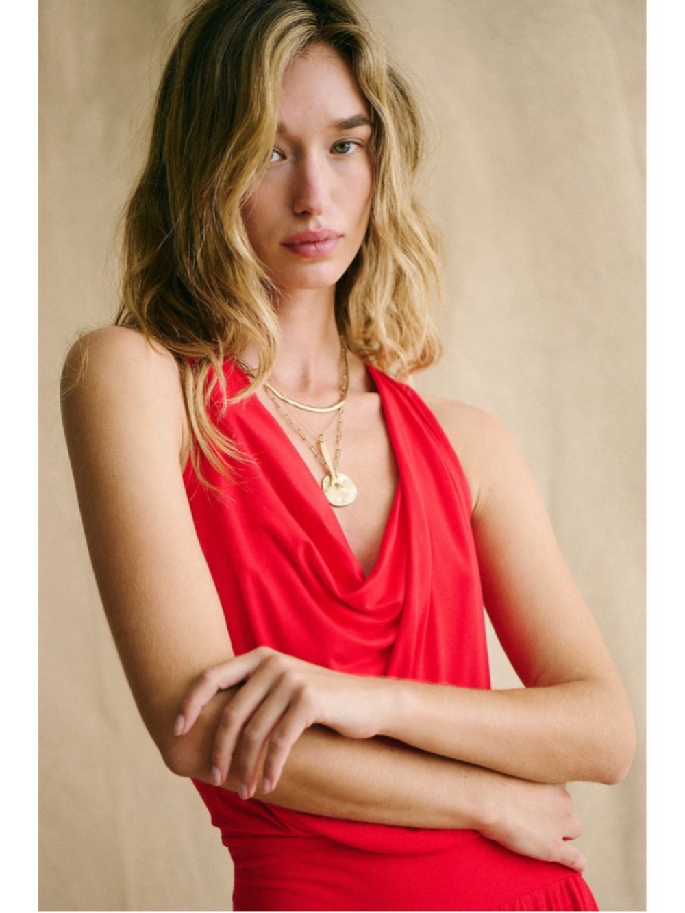 Free People Free-est Royale One-Piece Size L NWT Red Scarlet - Picture 5 of 8